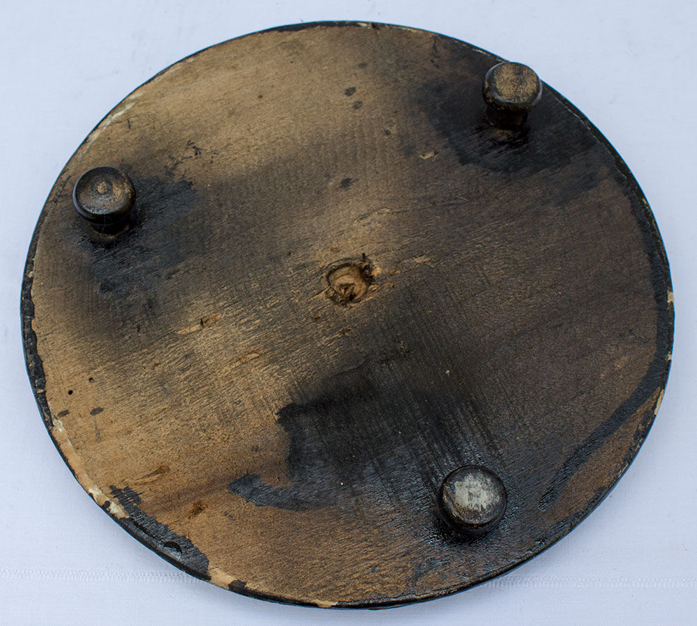 Old round glass globe 21 x 15.5 cm