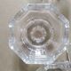 Set of 4 Art Deco style glass candle holders