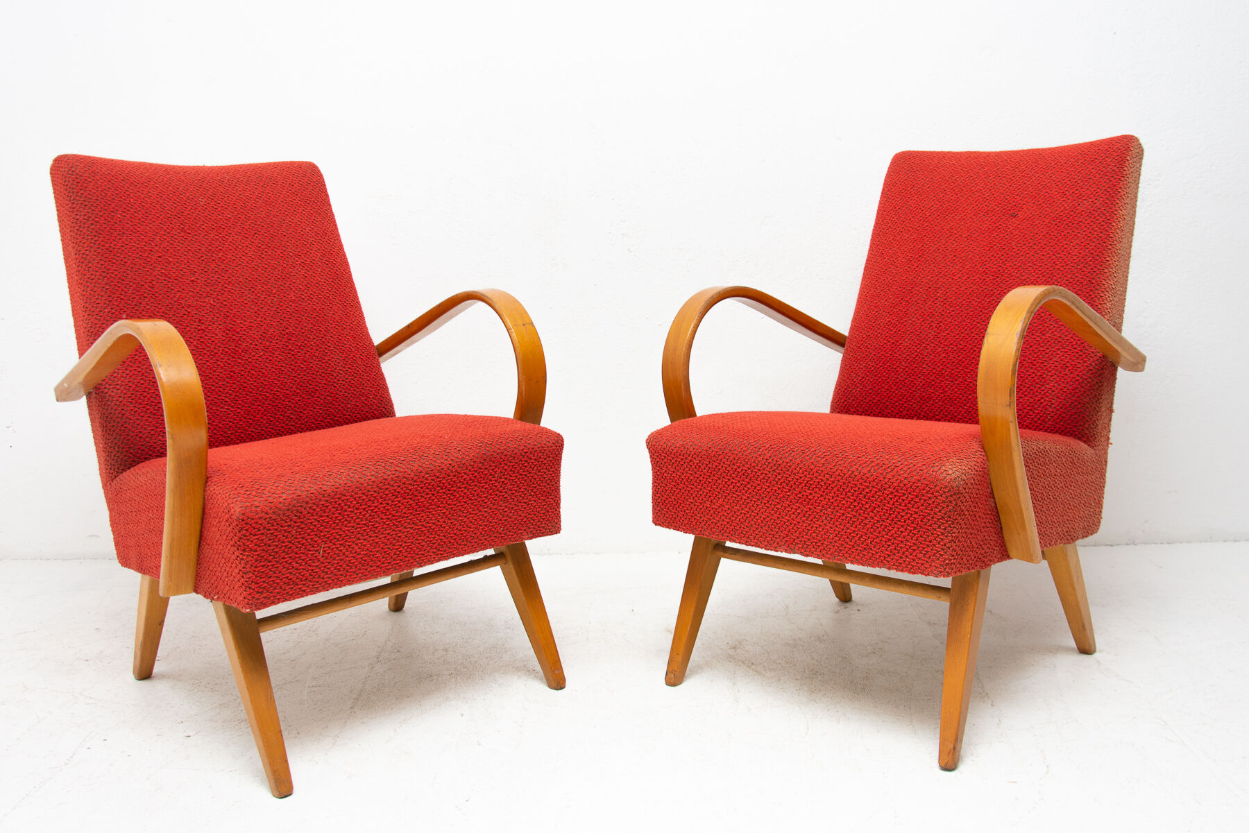 Pair of bentwood armchairs by Jaroslav Šmídek, 1960´s