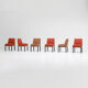 Set of six Jules Wabbes 'Louise' dining chairs for Bulo