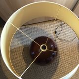 Pair of very large glazed ceramic ball lamps €80