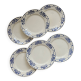 Assiettes plates antiques -  Choisy le Roi HBC -  Modèle Georgett