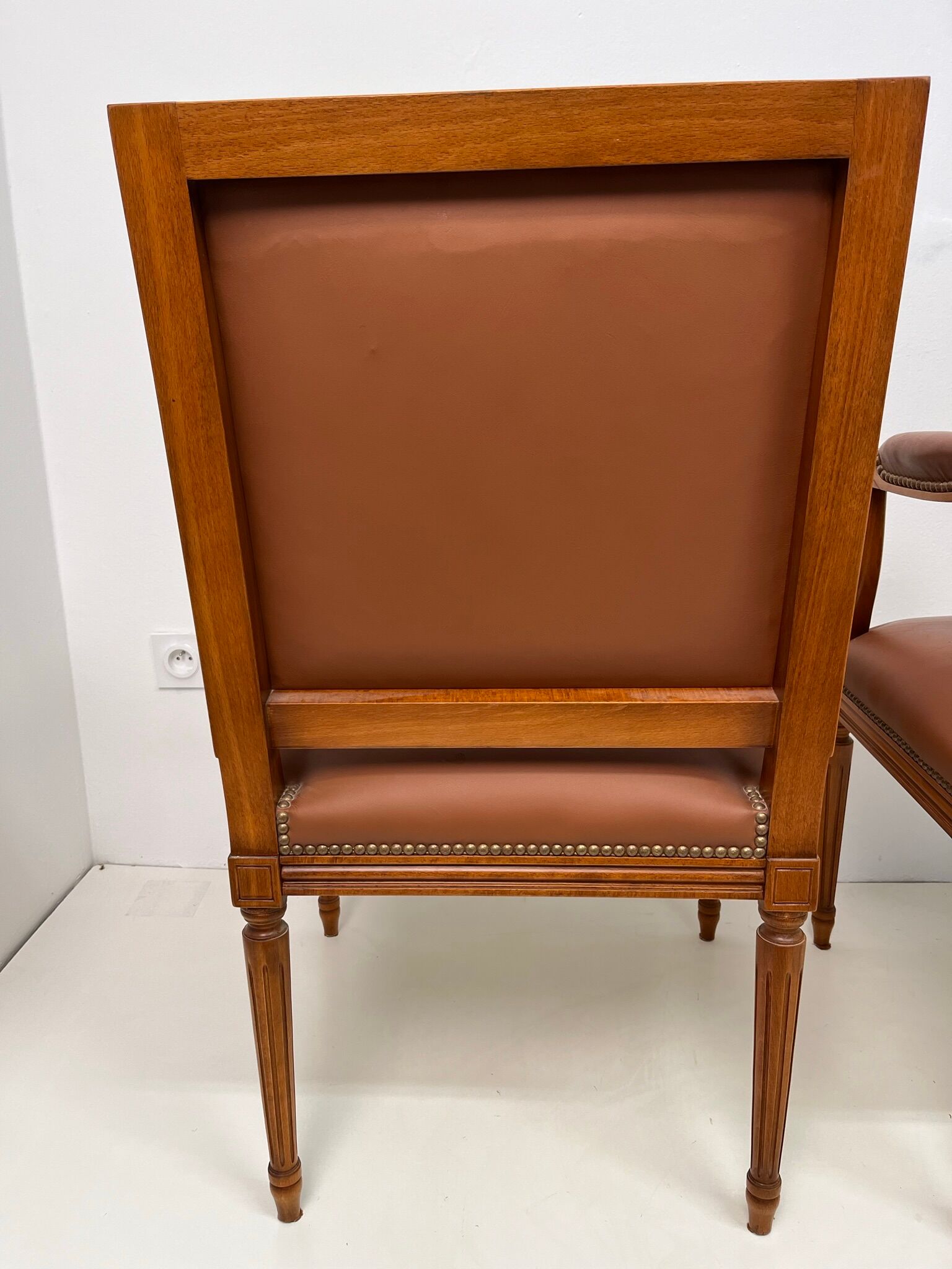 Pair armchairs style Empire