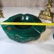 Vintage 70's Desk Set in Green Alabaster Malachite - 3 Pieces - Ita