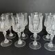 8 Arques crystal wine glasses