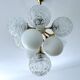 Large  Vintage Glass Pendant Light, 1960s