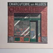 Lithograph "Charcuterie des Allées" – Catherine d'Ortoli