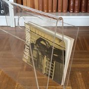 Vintage plexiglass magazine rack