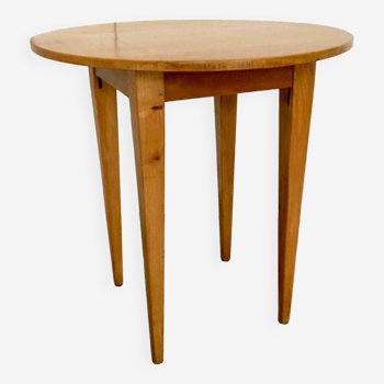 Wooden pedestal table from the 80s spindle legs