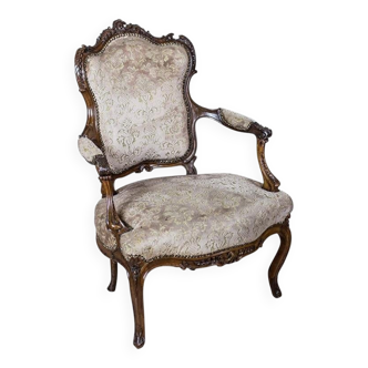 19th Century French Neo-Rococo Armchair, 1890s