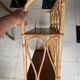 Wall shelf 2 trays, old, rattan.