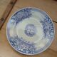 3 antique flat plates in ironstone
