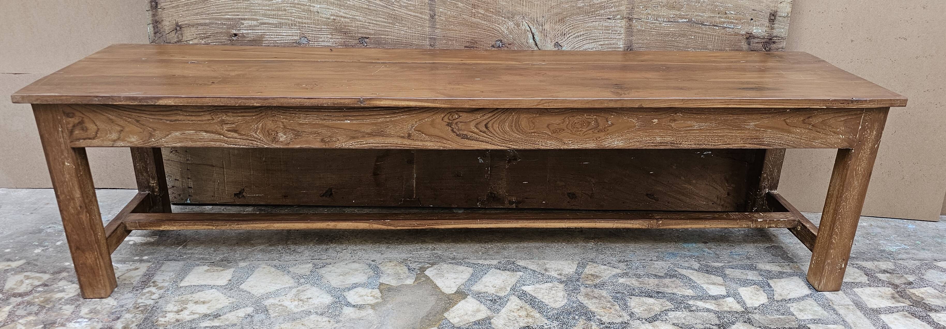 Old Burmese teak bench