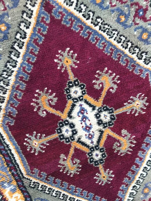 Tapis vintage tunisien fait main 98x154 cm