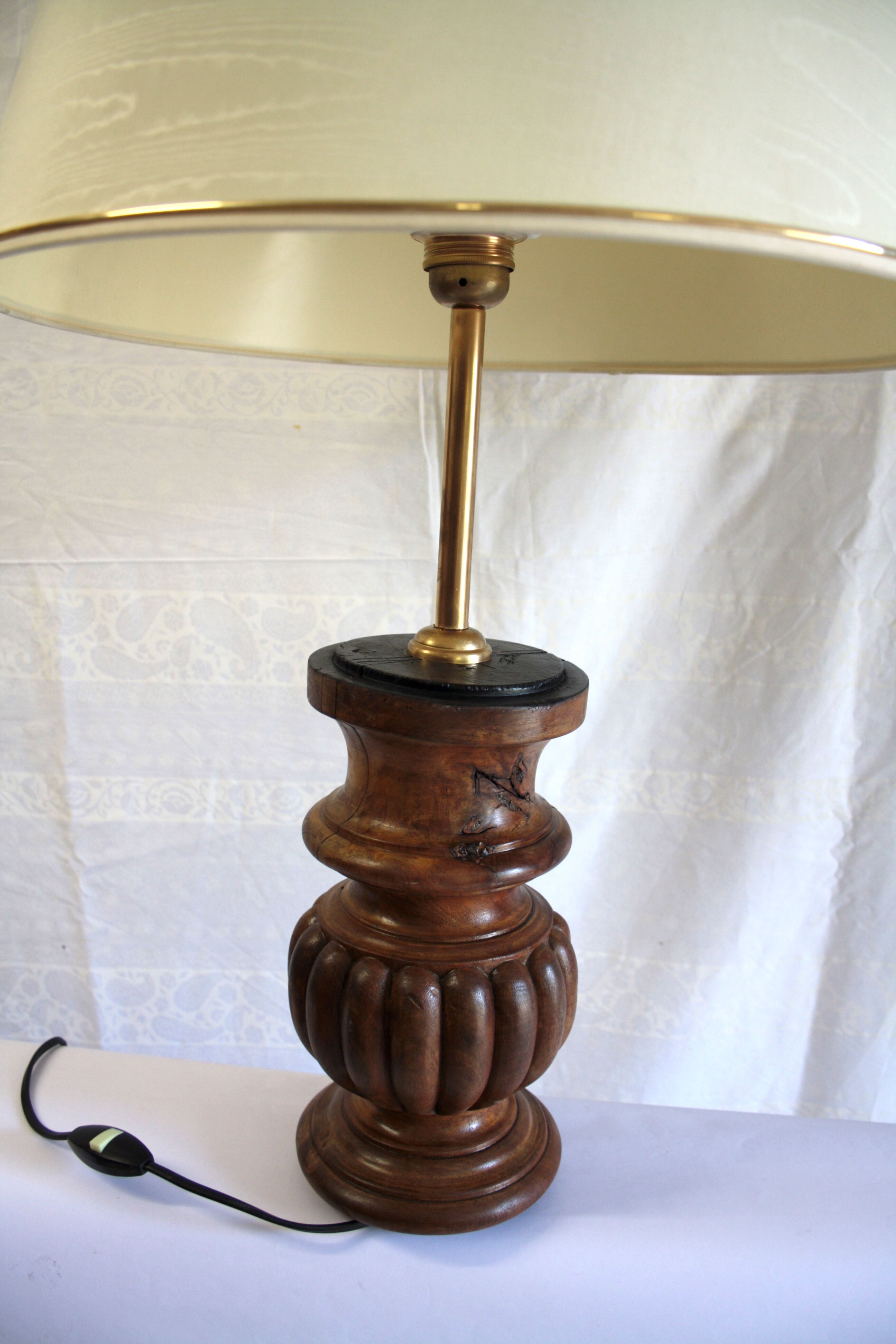 Table lamp - wooden foot XIX