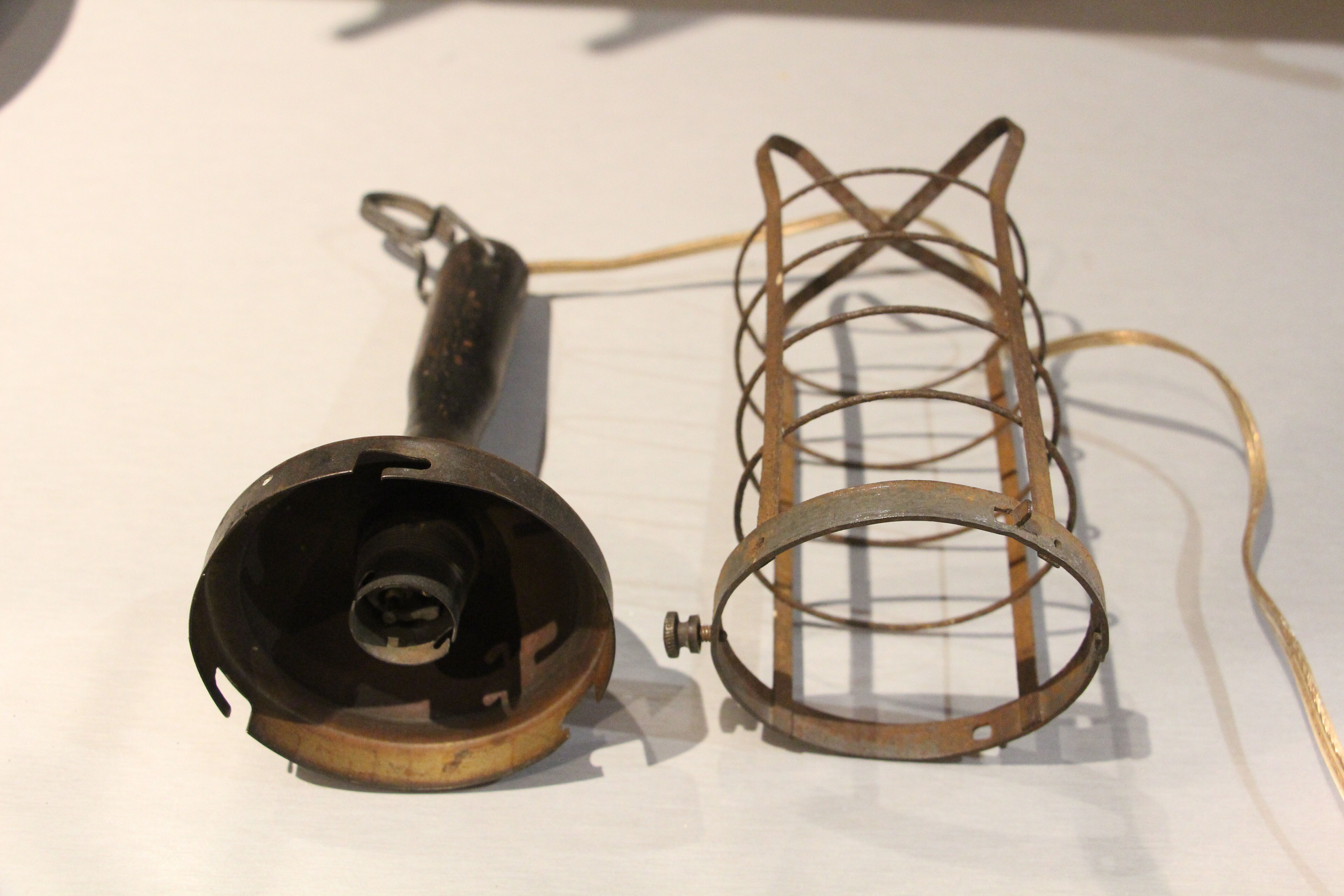 Old wood and copper walker 30s