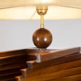 Sculptural wooden lamp base. 1980s