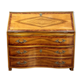 Elegant scriban dresser curved louis xv era in mahogany and plum tree