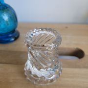 Small molded glass chandelier