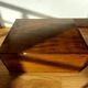 Silver box with 3 drawers in mahogany 1950/1960.