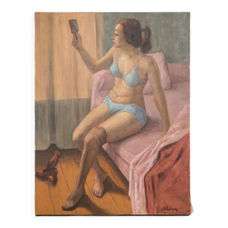 Oil on canvas by Jean Villebrun