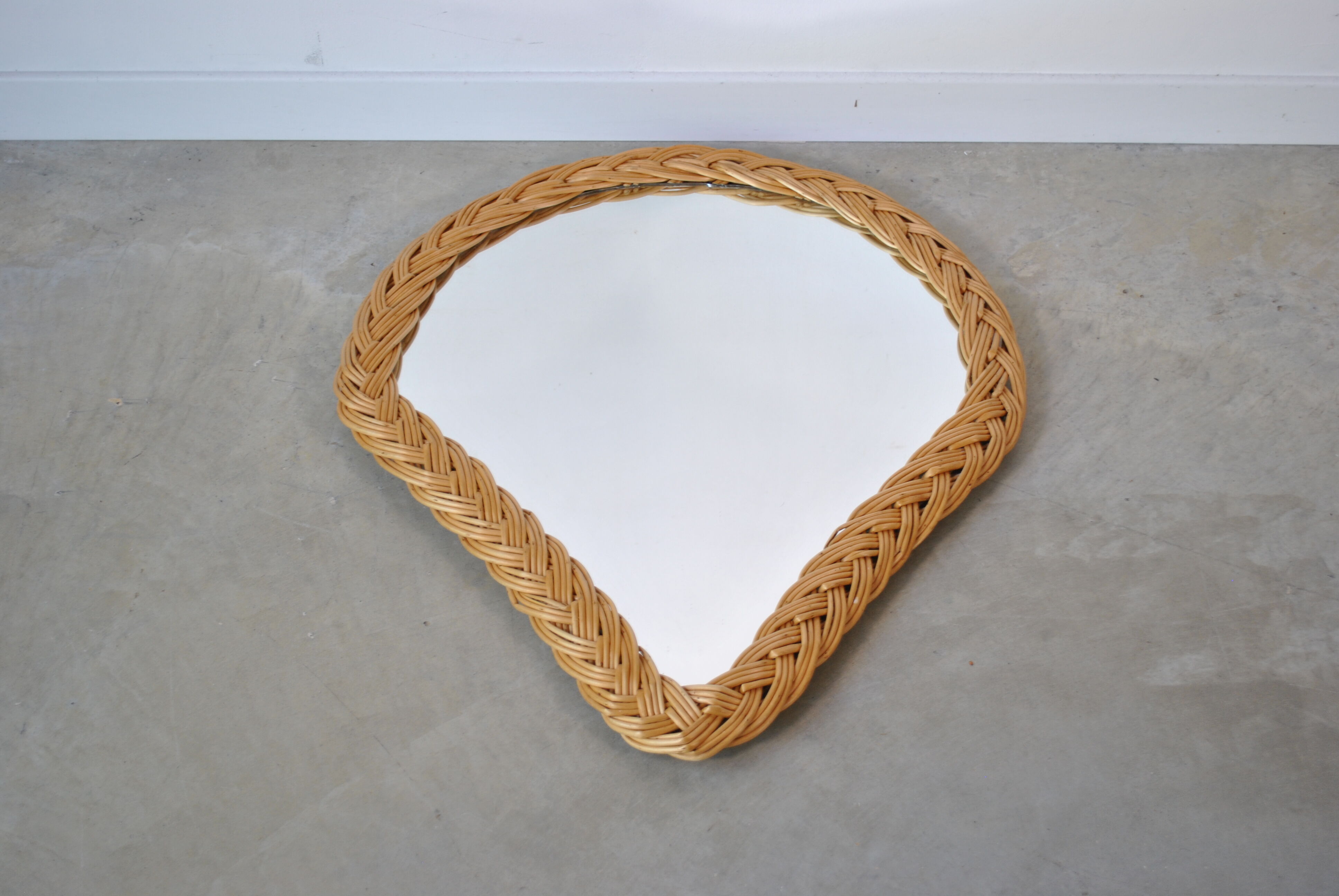 Rattan mirror 1970
