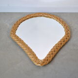 Rattan mirror 1970