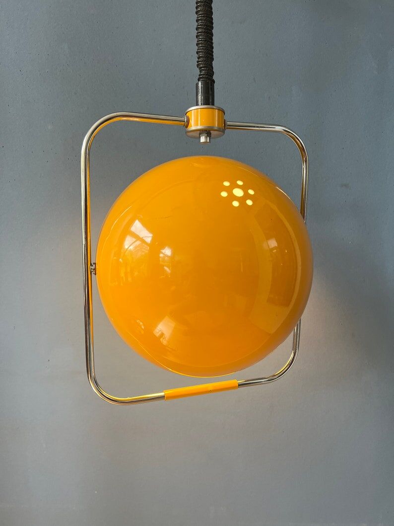 Vintage suspension GEPO | Space Age ceiling lamp | Mid-century modern lamp