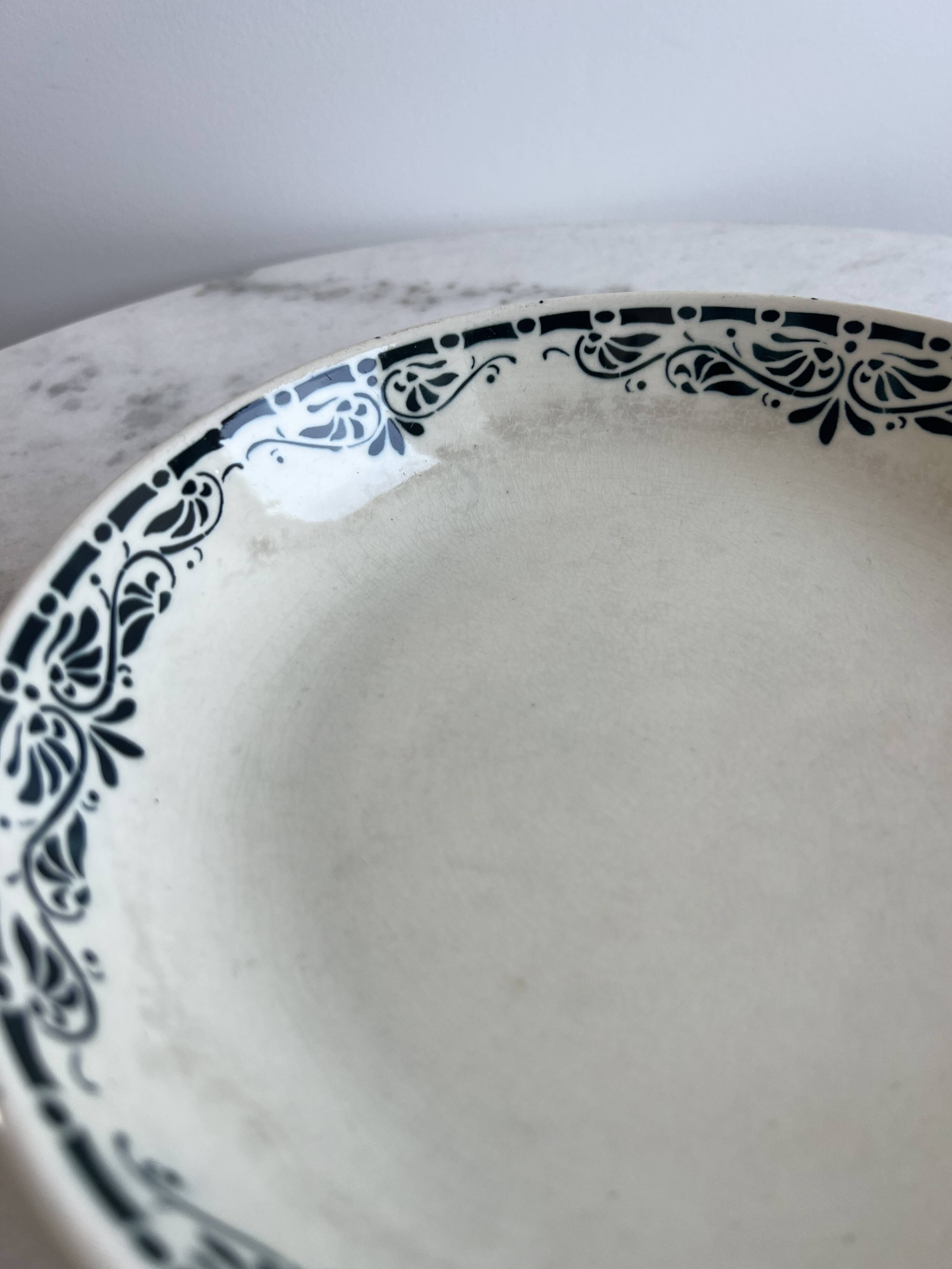 Vintage ironstone cup — Badonviller, model “Sousse”