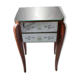 Art Deco mirrored bedside table