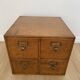 Vintage professional furniture, shannon unis france four-drawer filing cabinet for postcards