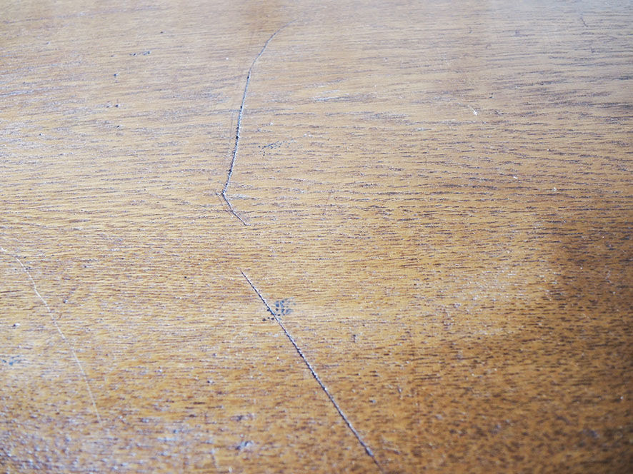 Former master's desk in solid wood