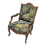 Regency armchair with plant tapestry