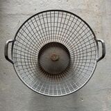 Metal basket, industrial style