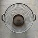 Metal basket, industrial style