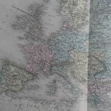 Old map of Europe - 1893