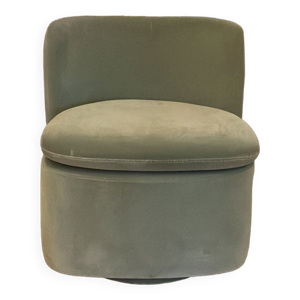 Fauteuil velours vert