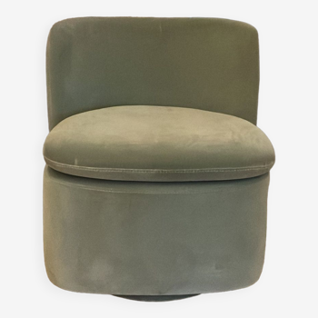 Velvet green armchair