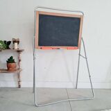 Tableau ardoise et cible verso jouet ancien