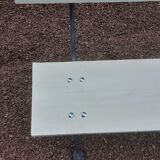 Garden bench with old cast-cast-or-cast-or-cast foot