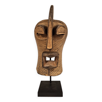 Kifwebe Mask – Hand-Carved – DR Congo – Tribal African Art