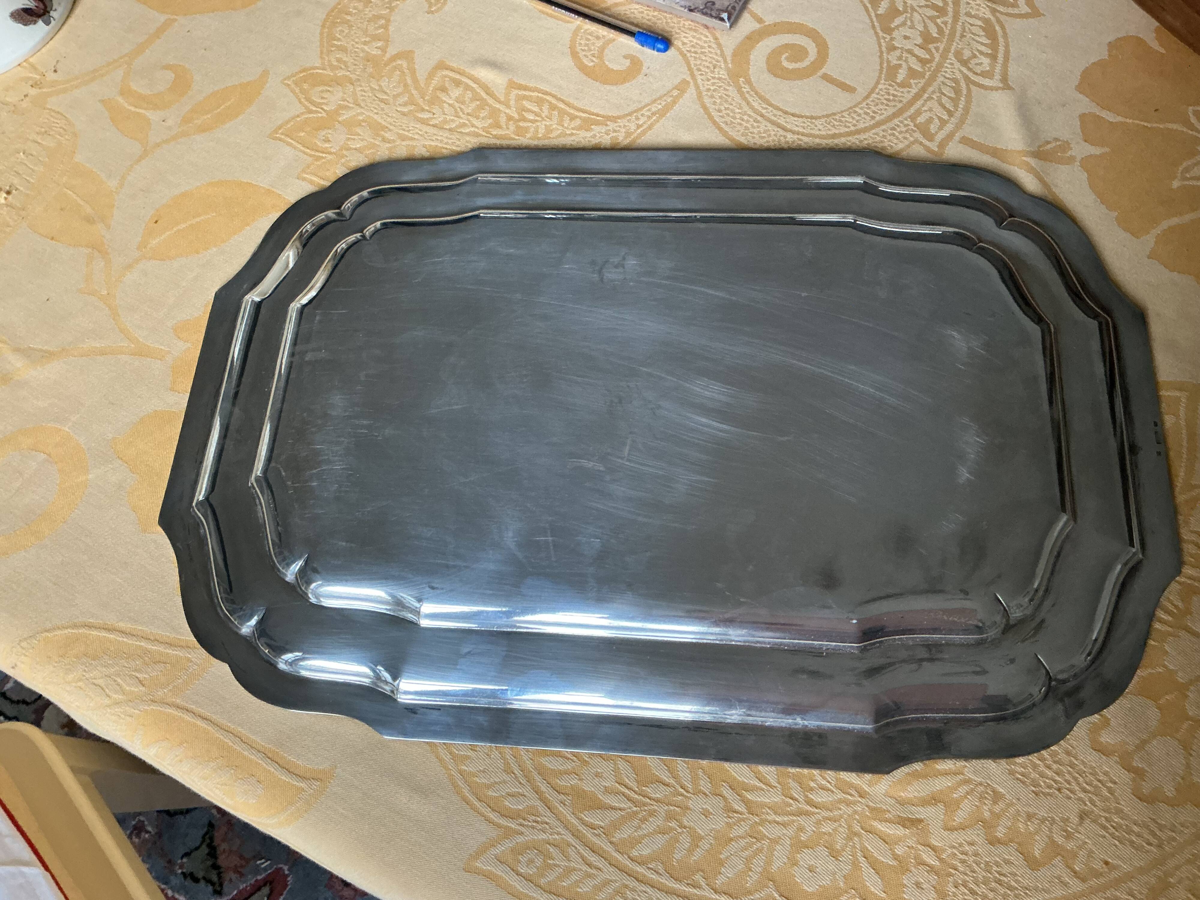 Silver-plated metal plate François Frionnet
