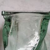 Vase design verre torsadé