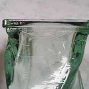 Vase design verre torsadé