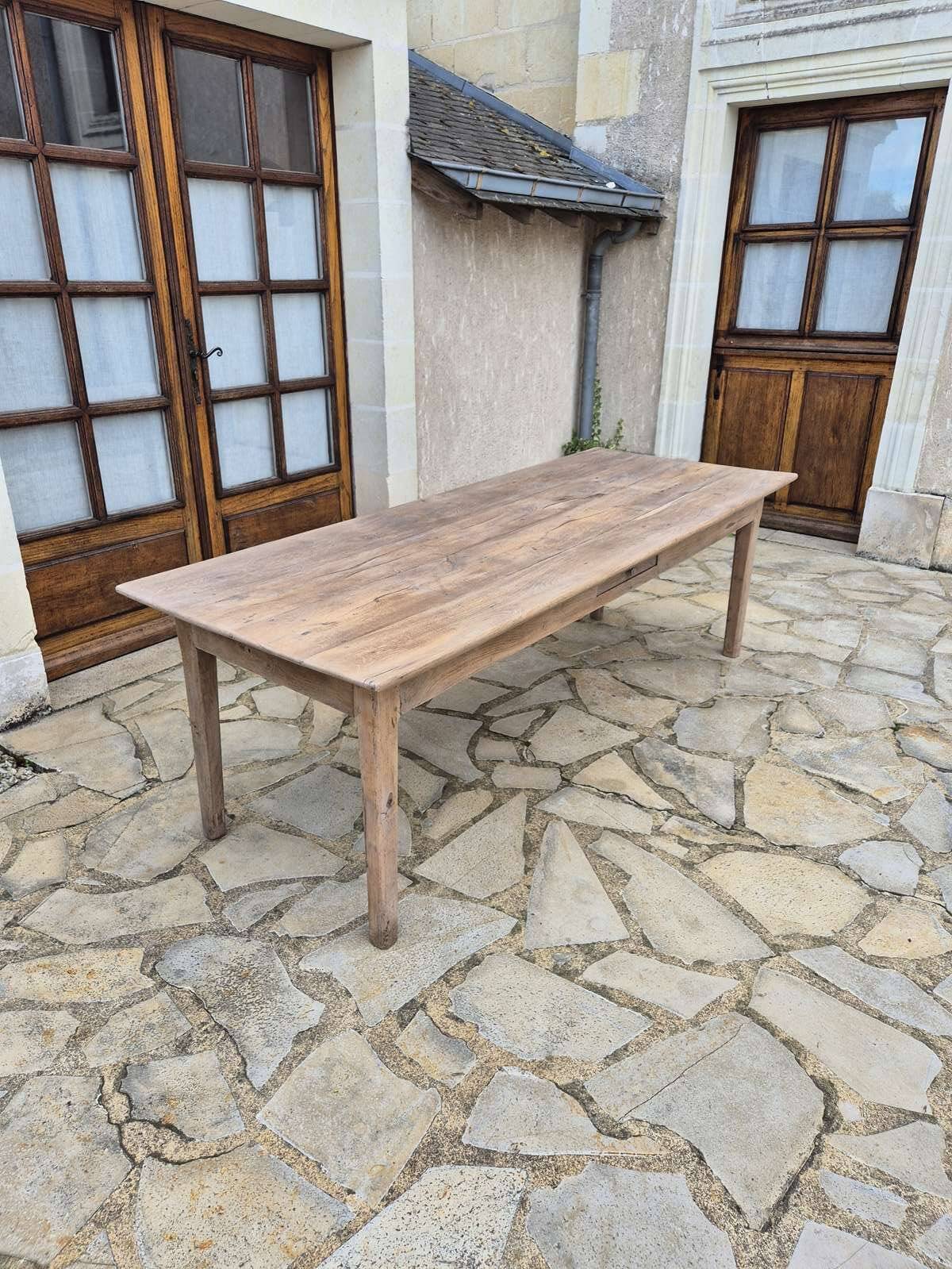 Antique oak farmhouse table
