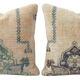 Lot de 2 housses de coussin turque vintage 51x51 cm