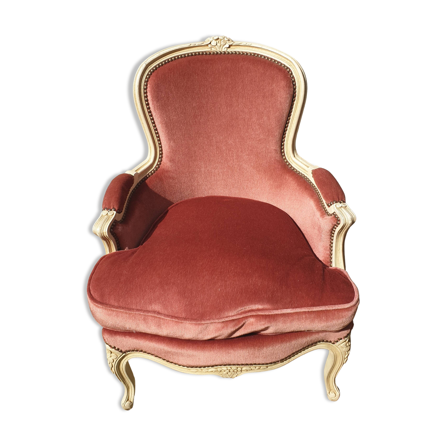 Louis XV style bergère armchair