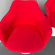 Tulip chair – swivel armchair red, by Eero Saarinen for Knoll International, Italy, 1960s