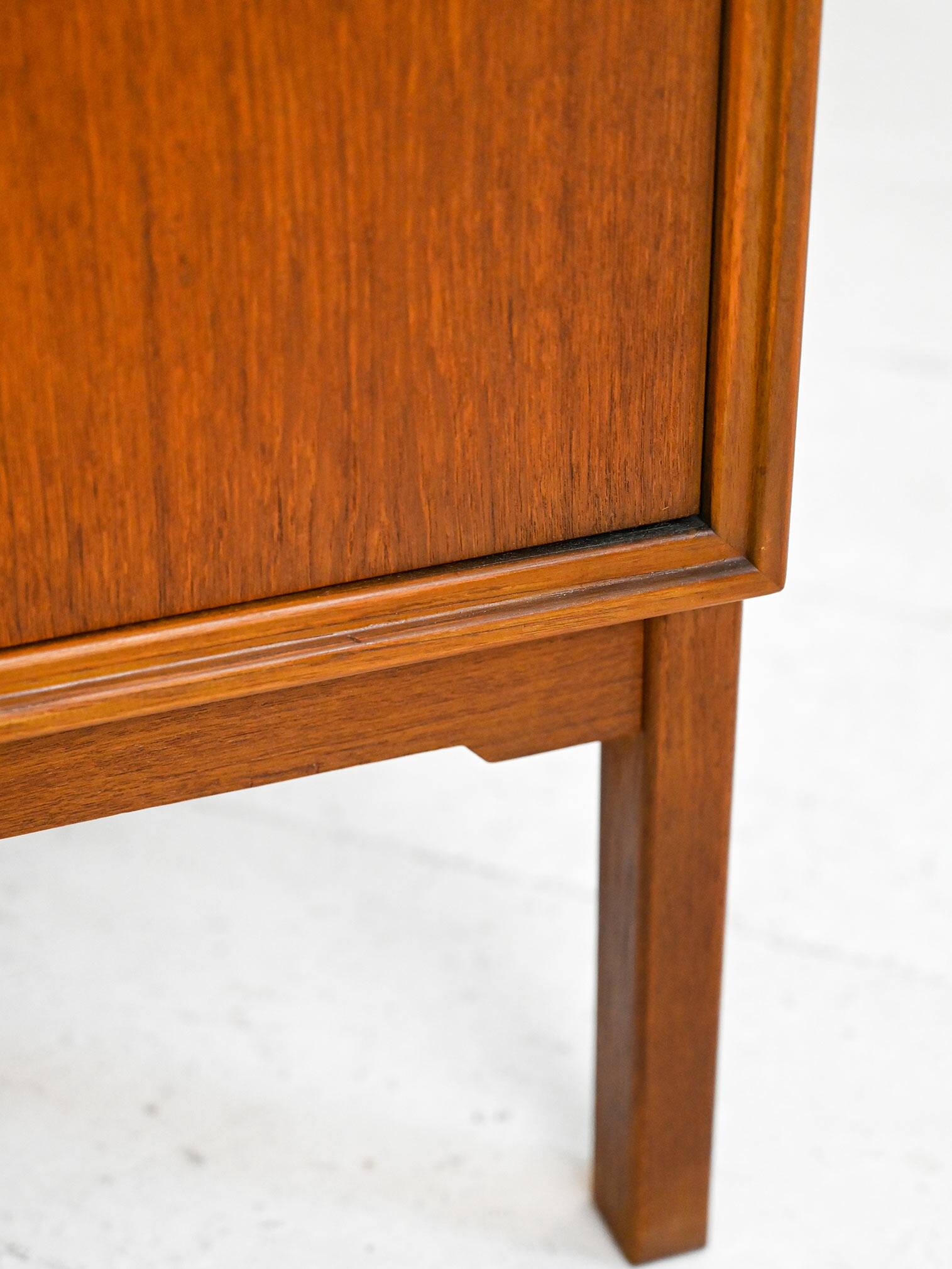 Vintage Swedish bookcase with storage compartment