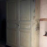 Armoire ancienne, début XIX°, patine peinte d’origine